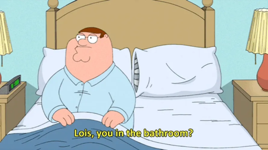 Lois, You in the Bathroom?