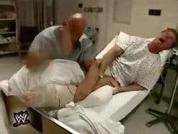 Steve Austin Attacks Vince McMahon in Hospital