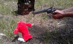 Elmo shooting head puppet