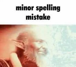 Minor Spelling Mistake