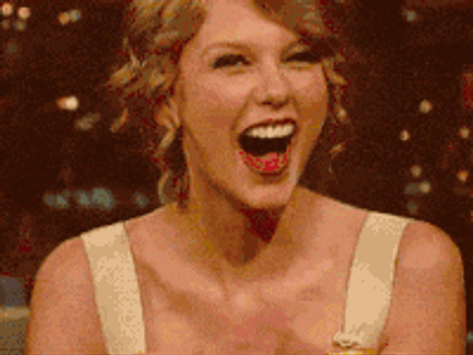 Excited Taylor Swift